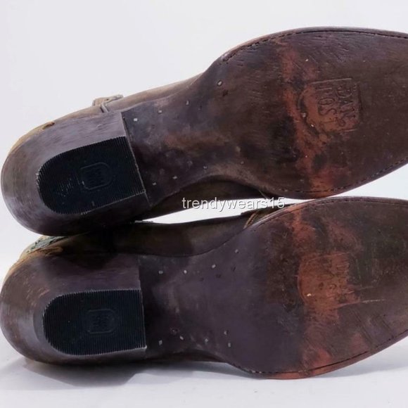 DAN POST DP3544 VINTAGE BLUEBIRD WESTERN BOOTS - Picture 9 of 12